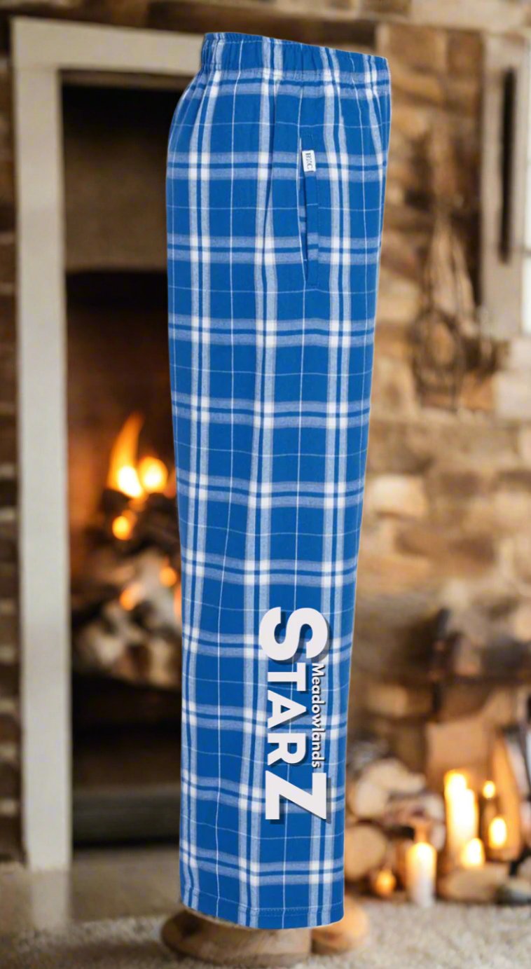 Blue Plaid Flannel PJ Pants