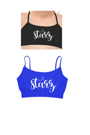 YOUTH BLACK or BLUE Size Sports Bras